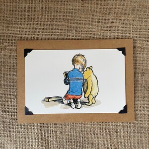 Anniversaire fait main - Carte de vœux - Winnie l'ourson