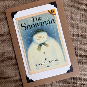 Capa do livro Boneco de Neve Cartão de Natal feito à mão