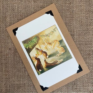 Biglietto di Natale fatto a mano - Beatrix Potter - Peter Rabbit