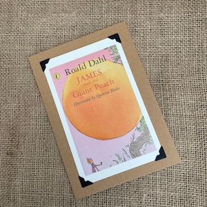 Anniversaire fait à la main - Carte de voeux - James et la pêche géante - Roald Dahl