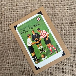 Copertina per libro Coccinella fatta a mano - Biglietto d'auguri di compleanno - La storia del calcio