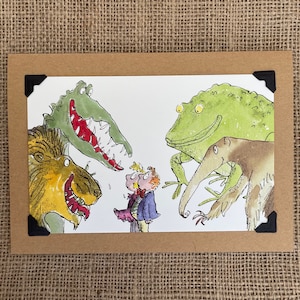 Compleanno fatto a mano - Biglietto d'auguri - Roald Dahl. Bestie sporche