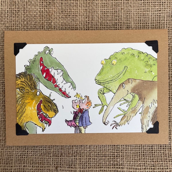 Roald Dahl Handmade Birthday - Greeting Card - Dirty Beasts