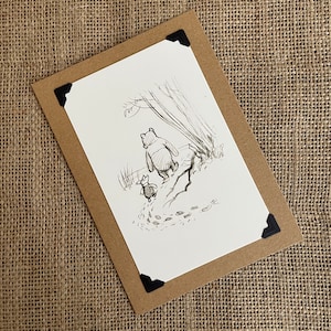 Anniversaire fait main - Carte de vœux - Winnie l'ourson