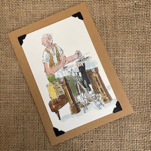Handmade Birthday - Greeting Card - Roald Dahl. The BFG