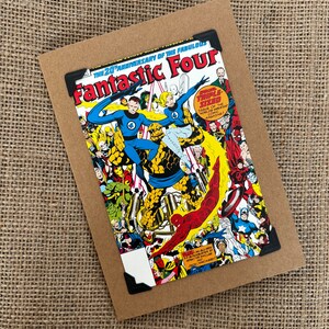 Handgemaakte verjaardag - wenskaart - Marvel Comics - The Fantastic Four