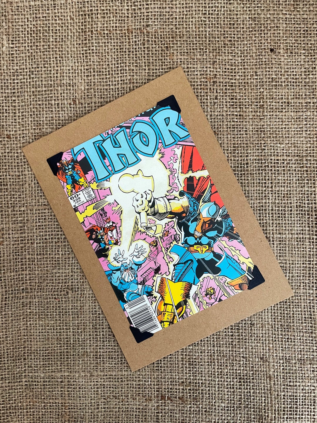 Handmade Birthday Greeting Card Marvel Comics the Mighty Thor - Etsy
