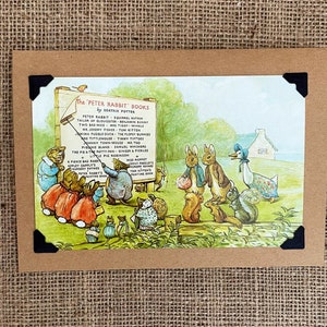 Handmade Birthday - Greeting Card - Beatrix Potter - Peter Rabbit