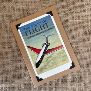 Biglietto di auguri di compleanno fatto a mano - Copertina di un libro a forma di coccinella. La storia del volo