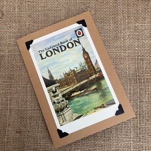 Biglietto d'auguri fatto a mano per compleanno - Copertina del libro "Coccinella" - Londra