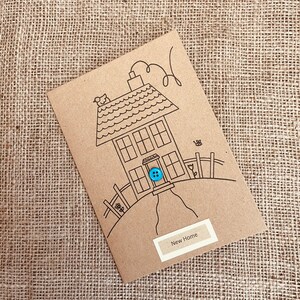 Nouvelle carte de maison dessinée à la main