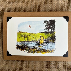 Carte de vœux d'anniversaire faite à la main. Winnie l'ourson