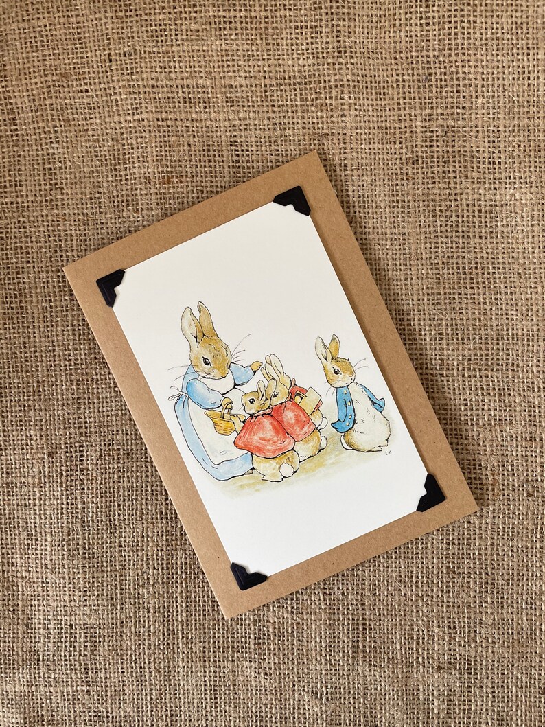 Tarjeta de cumpleaños hecha a mano - Beatrix Potter - Peter Rabbit ...