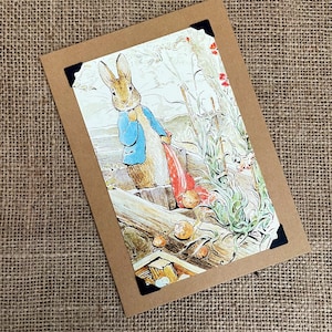 Handmade Birthday - Greeting Card - Beatrix Potter.  Peter Rabbit