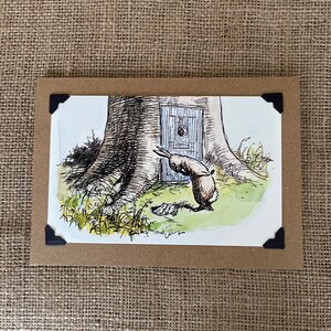 Winnie l'ourson anniversaire fait à la main - Carte de vœux