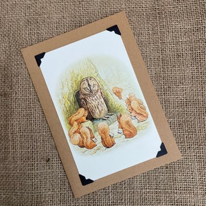 Handgemaakte verjaardag - wenskaart - Beatrix Potter - Het verhaal van eekhoorn Nutkin