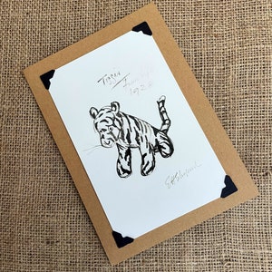 Compleanno fatto a mano - Biglietto d'auguri. -Winnie the Pooh. Tigro
