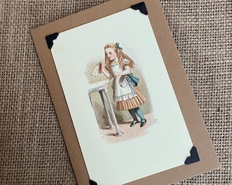 Handmade Greeting Card - Alice In Wonderland