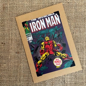 Compleanno fatto a mano - Biglietto di auguri - Marvel Comics - L'invincibile Iron Man