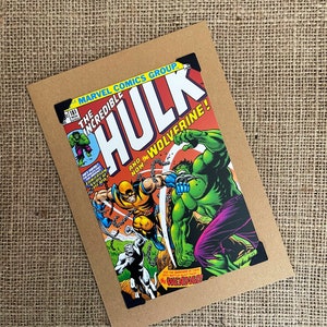 Cumpleaños hecho a mano - Tarjeta de felicitación - Marvel Comics - El Increíble Hulk