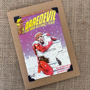 Aniversário feito à mão - Cartão comemorativo - Marvel Comics - Demolidor