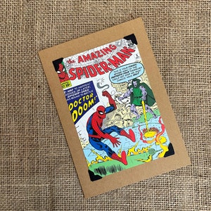 Anniversaire fait à la main - Carte de voeux - Marvel Comics - Spider-Man