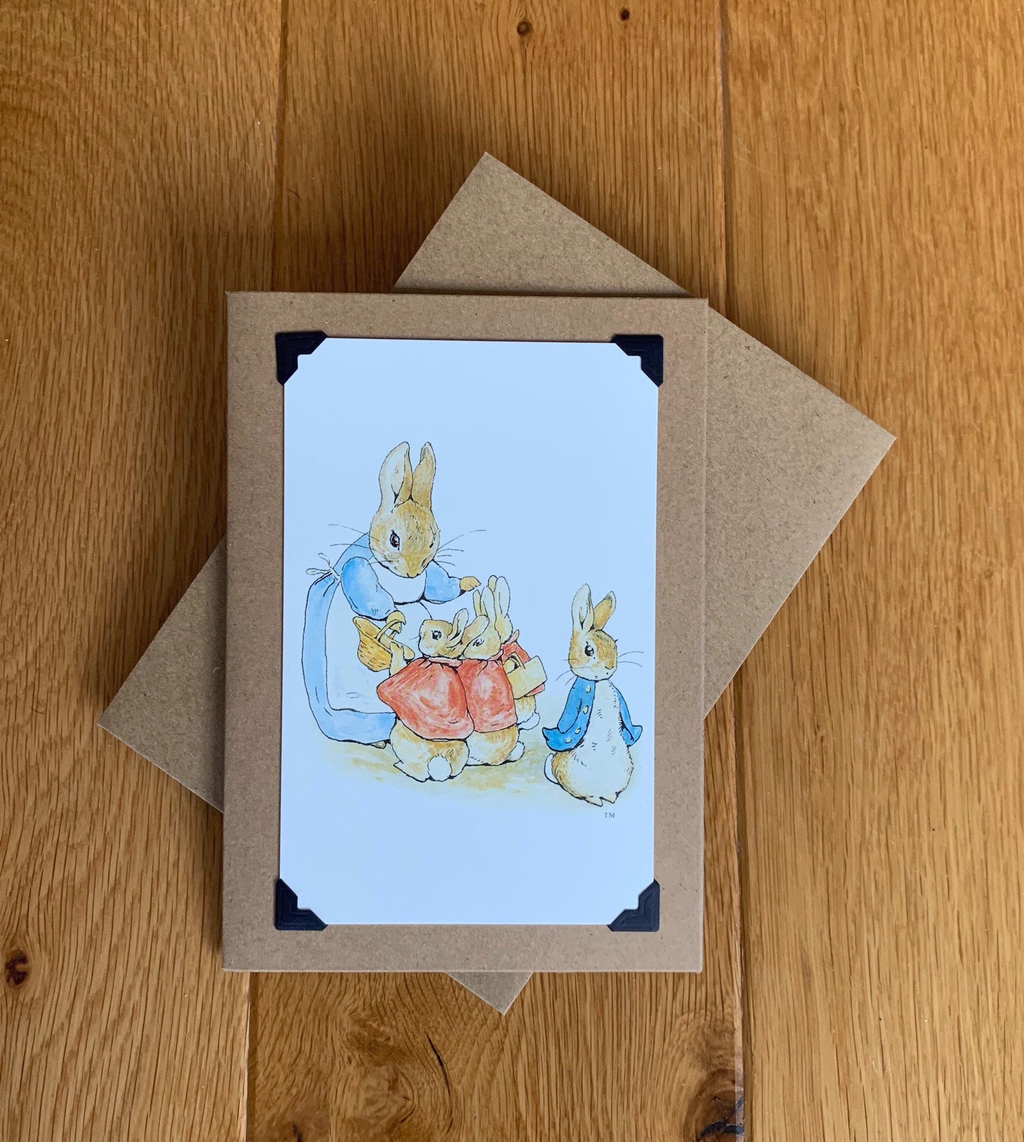 Handmade Greeting Card Beatrix Potter Peter Rabbit Etsy