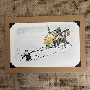 Cumpleaños hecho a mano - Tarjeta de felicitación - Winnie The Pooh