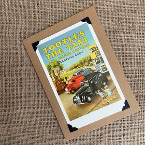 Compleanno fatto a mano - Biglietto d'auguri - Una cartolina con copertina a forma di coccinella. Tootles il taxi