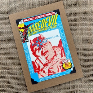 Aniversário feito à mão - Cartão comemorativo - Marvel Comics - Demolidor
