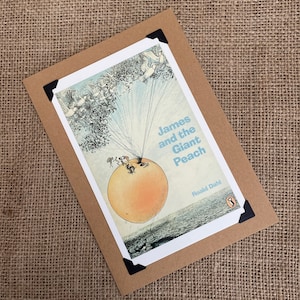 Handmade Birthday - Greeting Card. Ronald Dahl. James And The Giant Peach