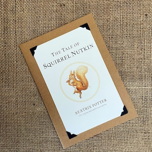 Compleanno fatto a mano - Biglietto di auguri - Beatrix Potter - Il racconto dello scoiattolo Nutkin