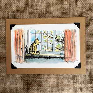 Anniversaire fait à la main - Carte de vœux. -Winnie l'ourson