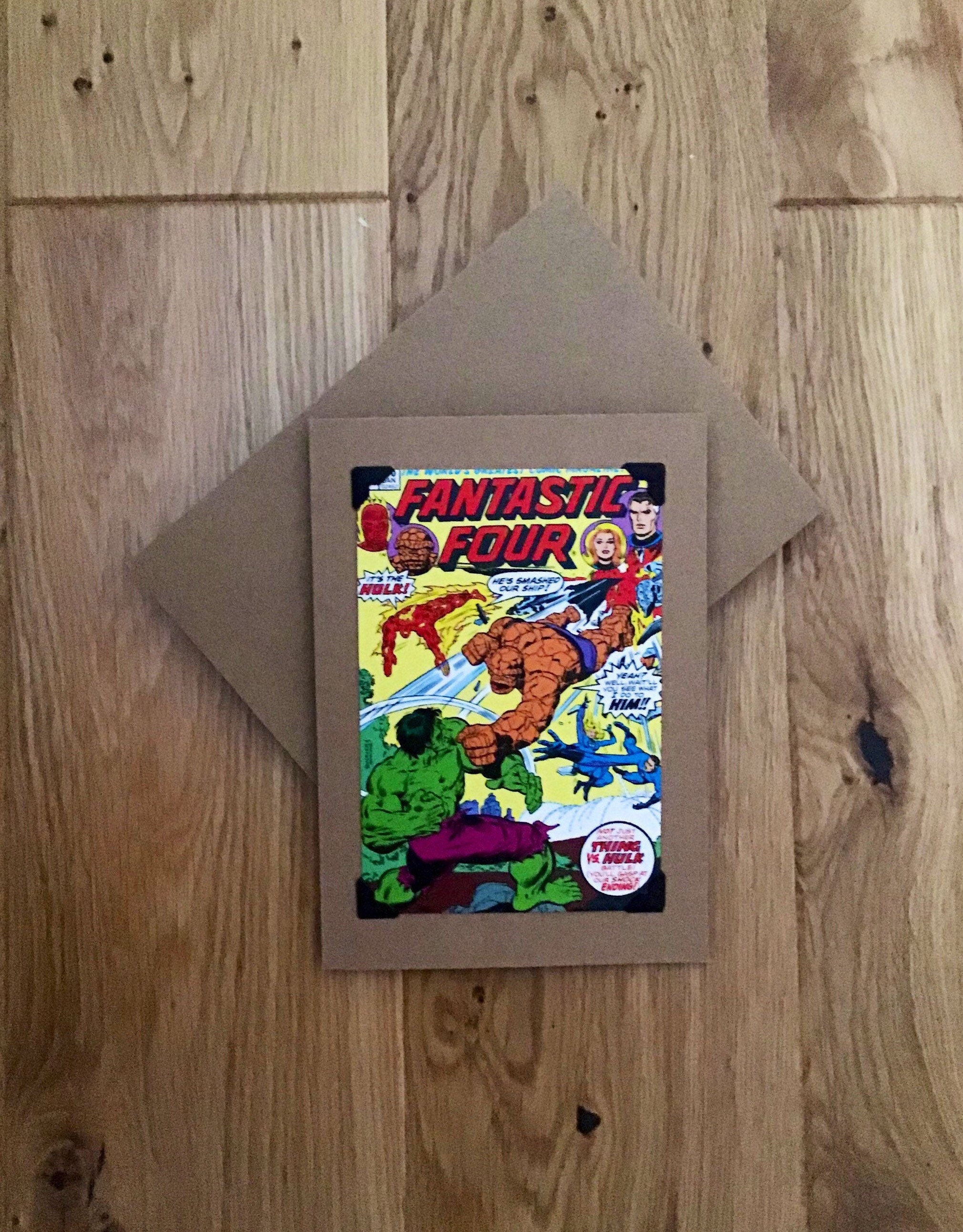 Handmade Birthday Greeting Card Marvel Comics The Etsy