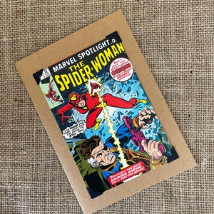Anniversaire fait à la main - Carte de voeux - Marvel Comics - Spider Woman