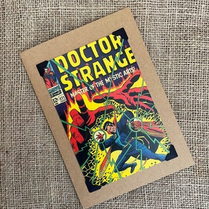 Aniversário feito à mão - Cartão comemorativo - Marvel Comics - Dr. Strange