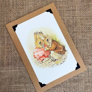 Biglietto di auguri per neonato fatto a mano - Beatrix Potter - Peter Rabbit