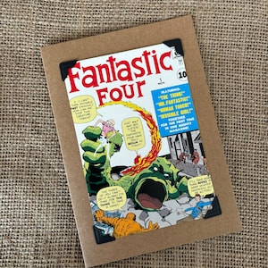 Handgemaakte verjaardag - wenskaart - Marvel Comics - The Fantastic Four