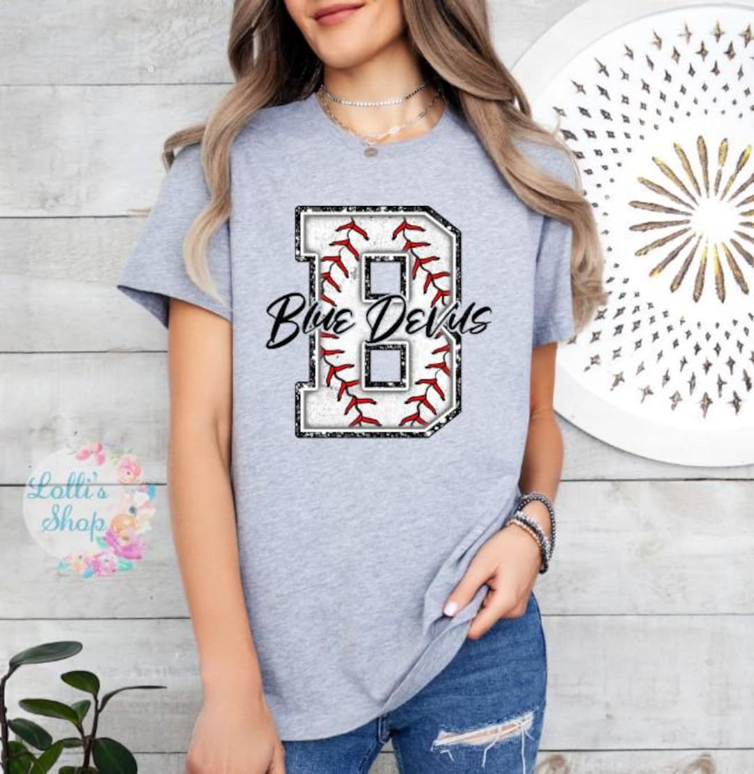 Blue Devils, Baseball, Lettering, Alpha, Digital Download, Sports 2 PNG ...