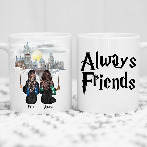 HP Always Friends Mug, HP Friends Mug, Wizard Mug, Always Bestie Mug, Always Sisters, Wizard Coffee Mug