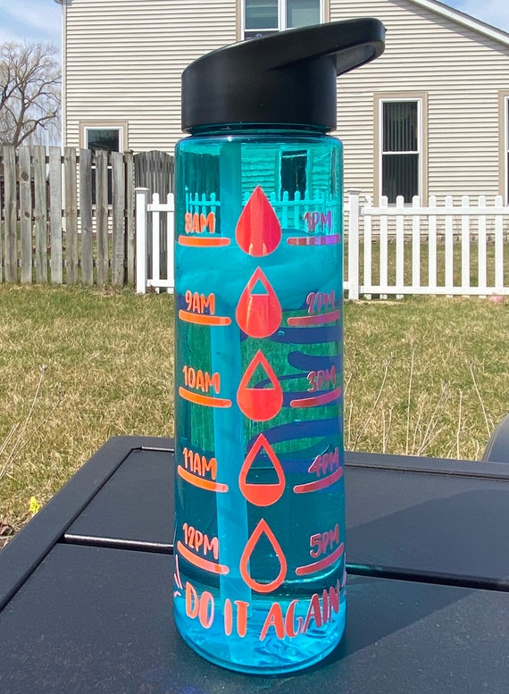 Water tracker Water bottle Water bottle tracker 24oz water Etsy