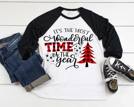 Its the Most Wonderful Time of the Year Christmas Raglan | Etsy