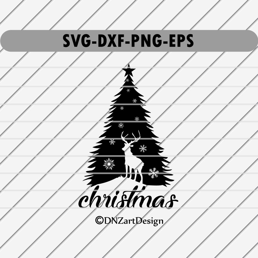 Christmas Tree Svg Clipart Christmas Tree Cut Files - Etsy
