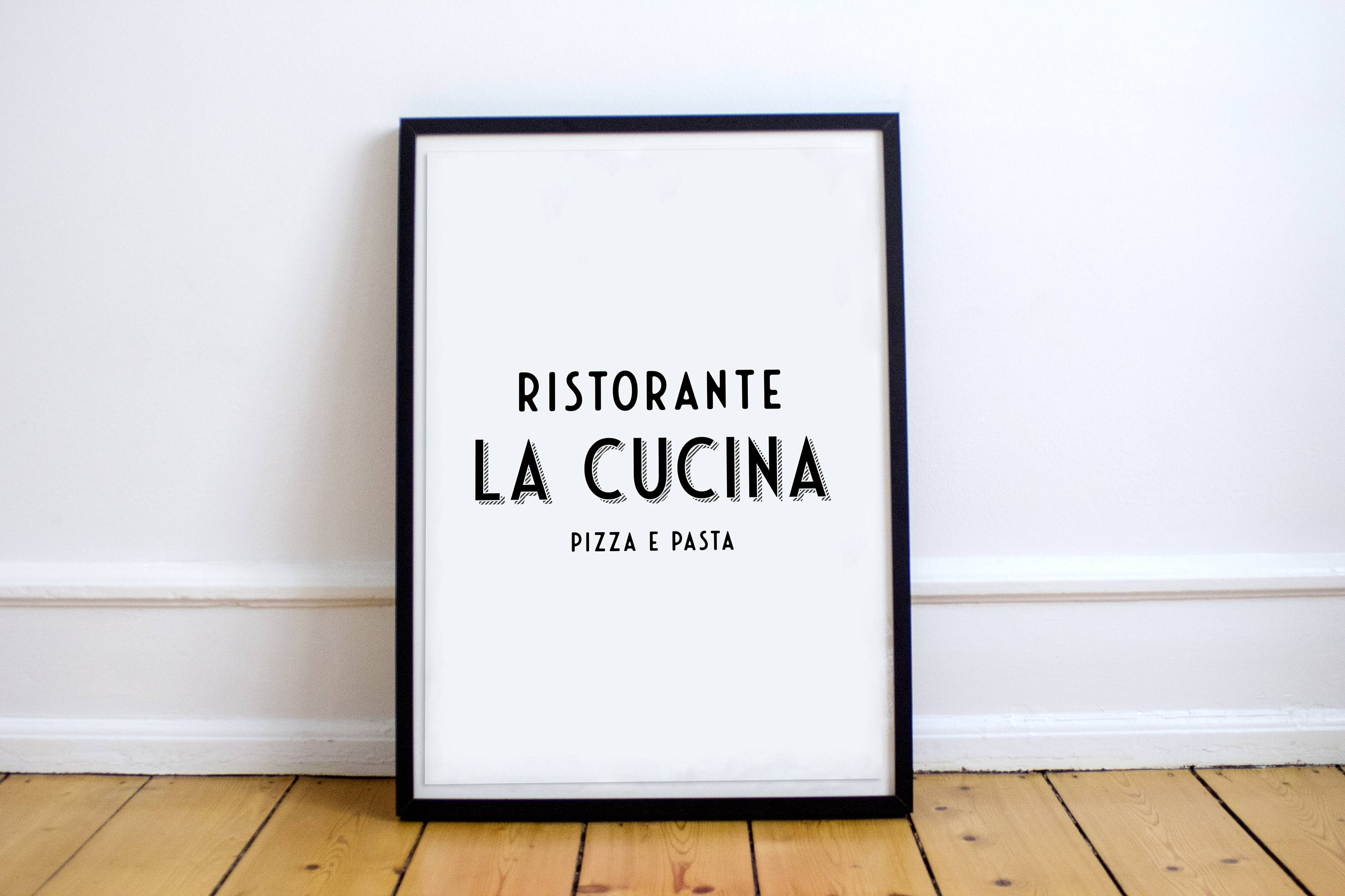 La Cucina Italian Kitchen Art Printable Poster Ristorante Etsy
