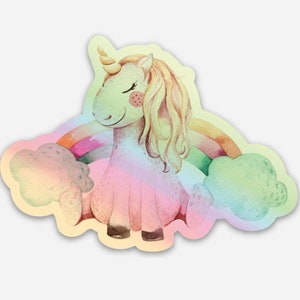 Unicorn Stickers, Holographic Stickers, Vinyl Stickers, Laptop Stickers