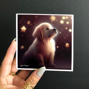 Golden Retriever Art, AI Art, Pet Portrait, Baby Gift