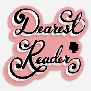 Querido lector pegatina, Lady Whistledown, Bridgerton Art, Bridgerton Gifts