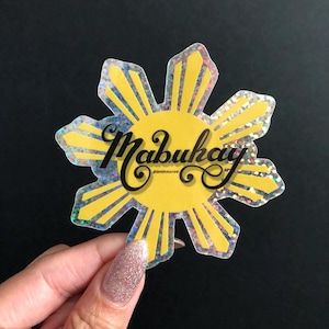 Sticker vinyle Mabuhay, sticker tagalog, philippines, stickers philippins
