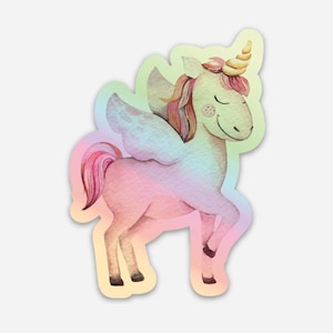 Hologram Unicorn Stickers, Cool Stickers, Unicorn Party Favors, Unicorn Gift