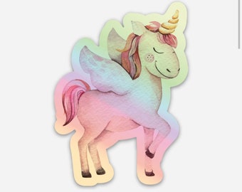 Hologram Unicorn Stickers, Cool Stickers, Unicorn Party Favors, Unicorn Gift